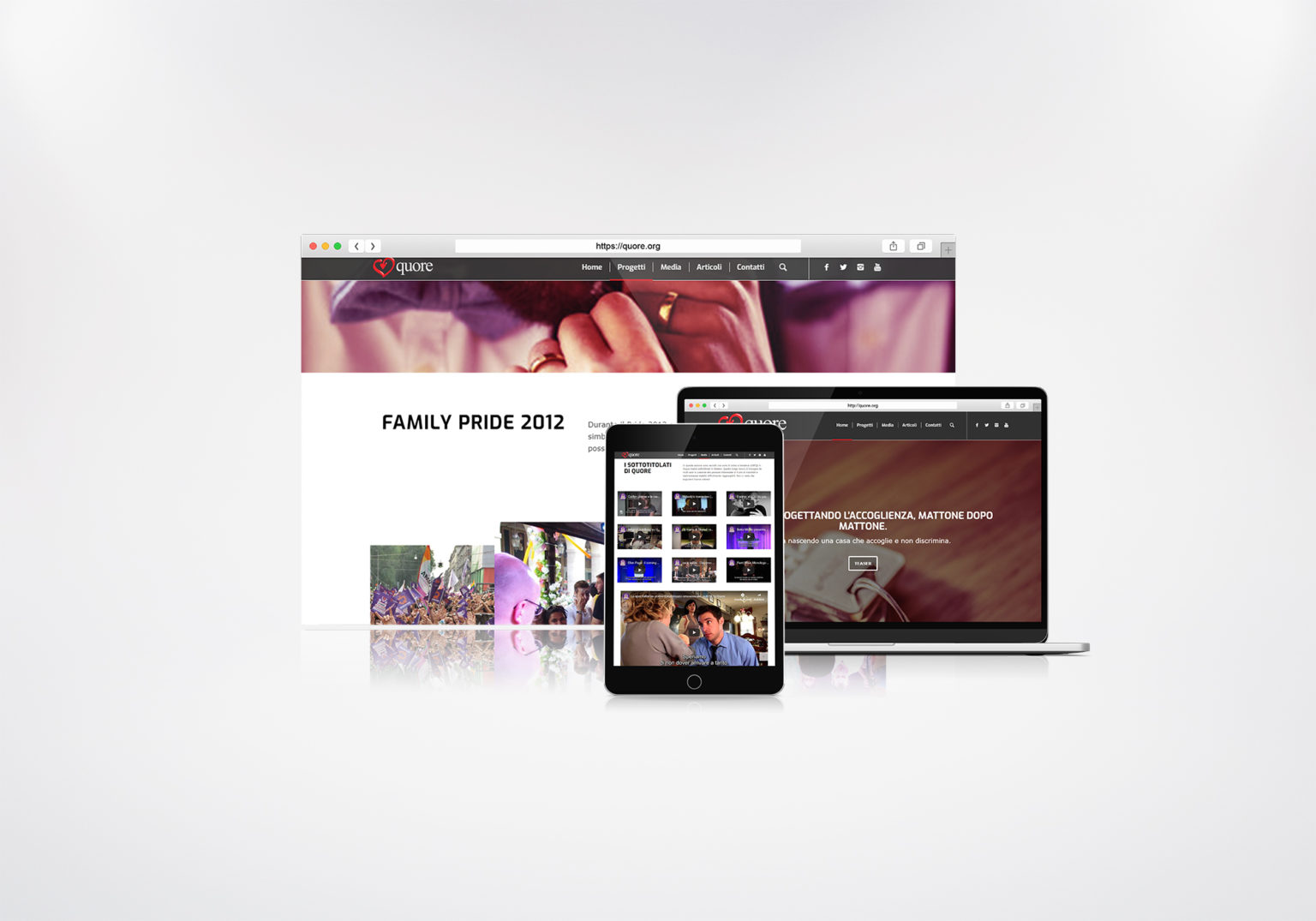 Project work: Associazione Quore Torino website (2)