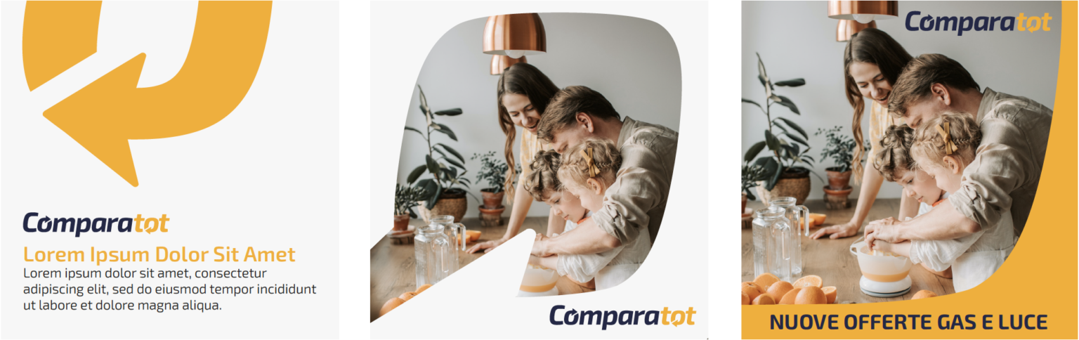 Social template mockup per ComparaTot