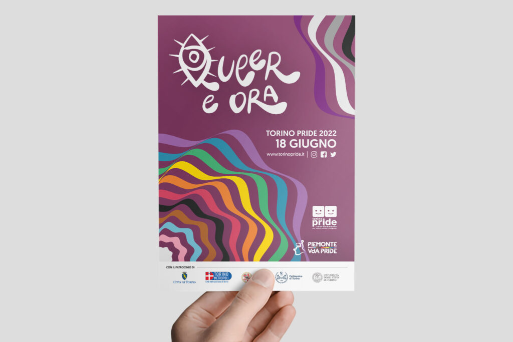 Queer e ora, graphic design per Torino Pride