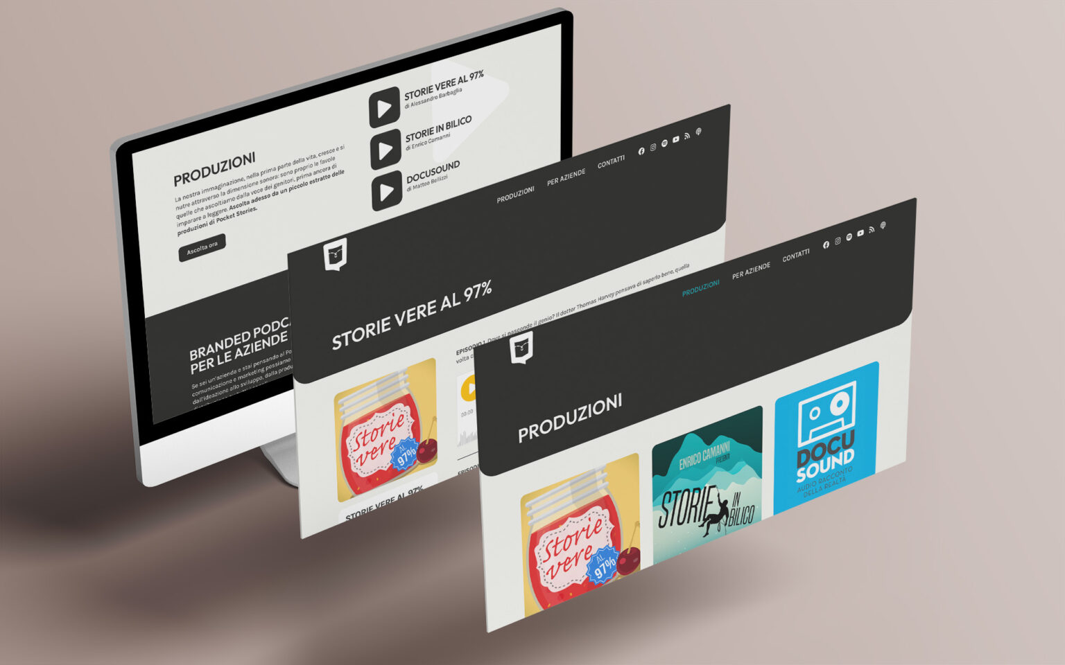 Web design sito web per podcast