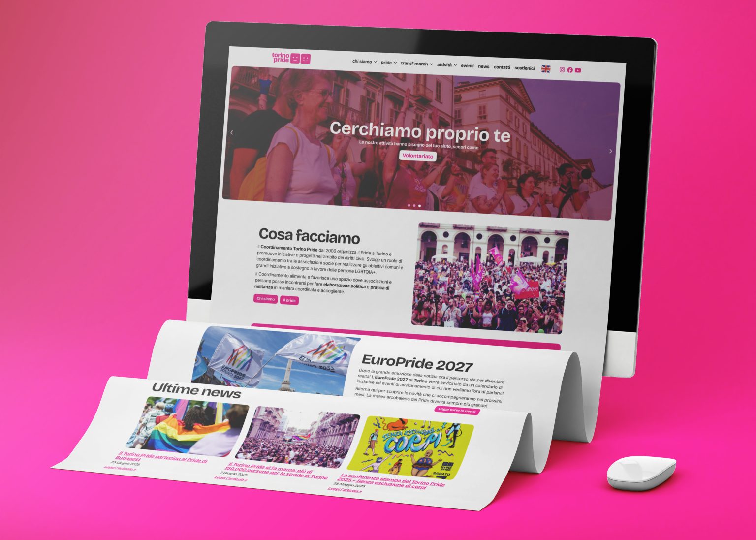 Web design sito Torino Pride