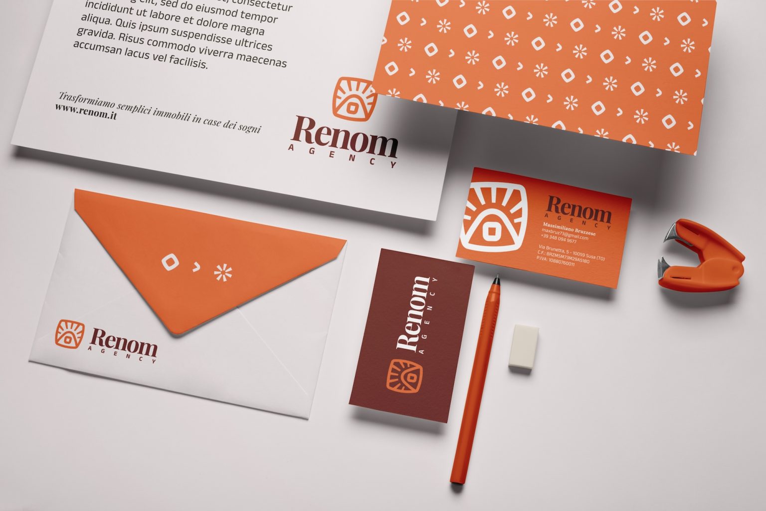 Brand identity Renom Agency